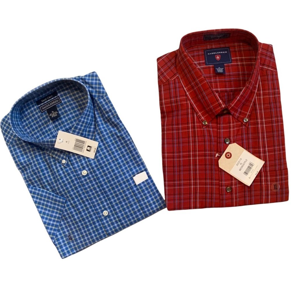 NWT Saddlebred Button Down Shirt Bundle XL